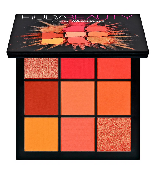 Huda Beauty Obsessions Eyeshadow Palette - Coral (Factory Leftover UAE)